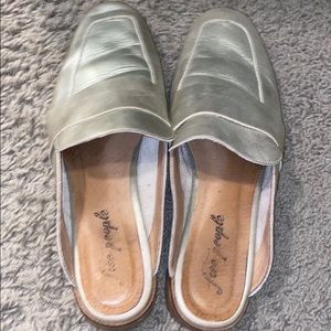 Free people gold slide size 41